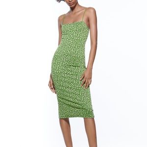 Brand new green & pink Zara dress